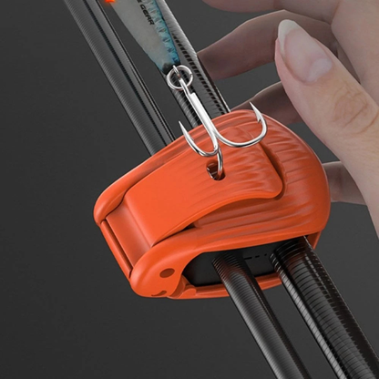 2PCS Non Slip Fishing Rod Holder Orange Black Outdoor Fishing Support