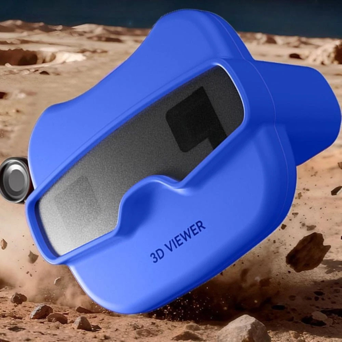 Blue Portable 3D Stereoscopic Viewer Educational Toy Viewing Machine