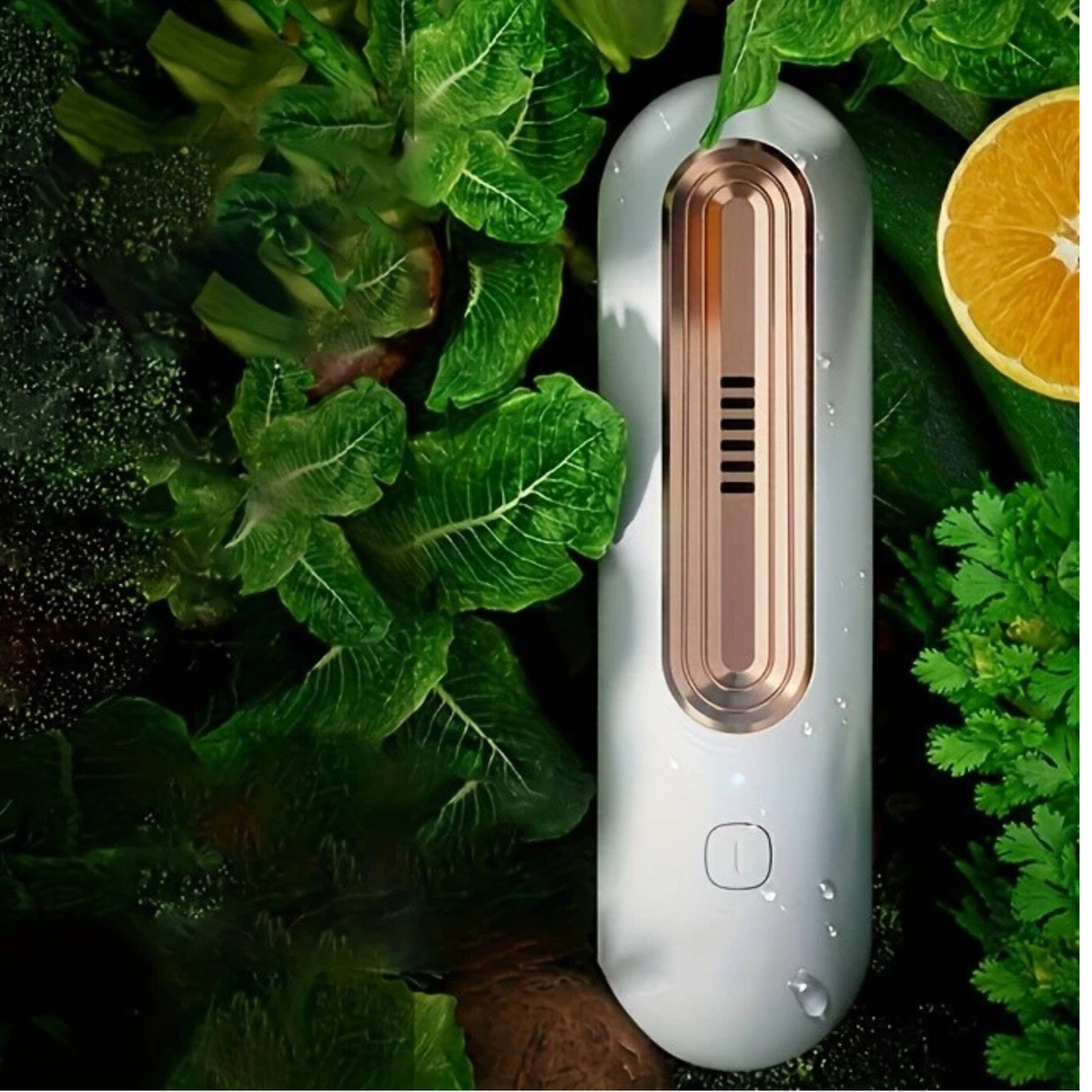 Rechargeable Ozone Air Purifier Refrigerator Shoe Closet Deodorizer Gold