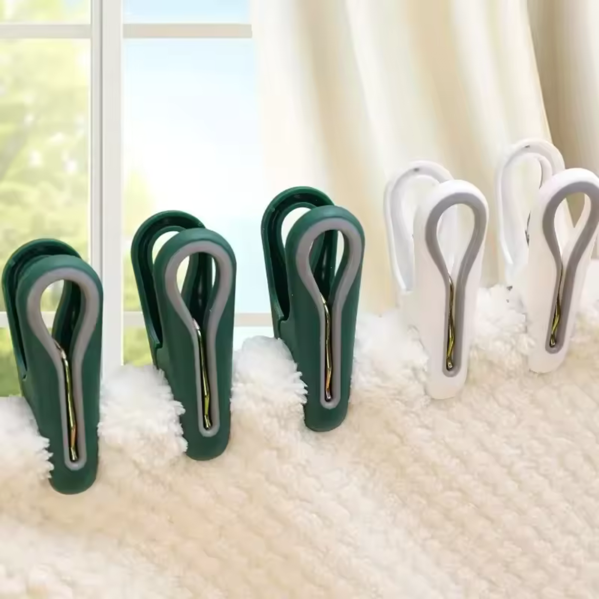60PCS Clothes Pegs Laundry Clips Traceless Socks Hanging Clamp Set