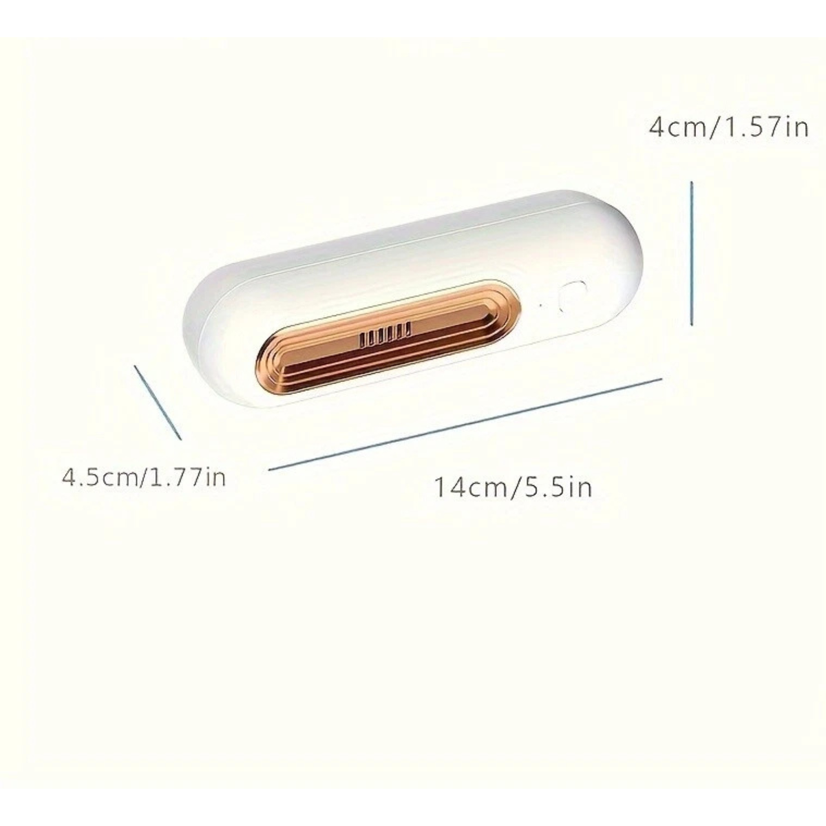 Rechargeable Ozone Air Purifier Refrigerator Shoe Closet Deodorizer Gold