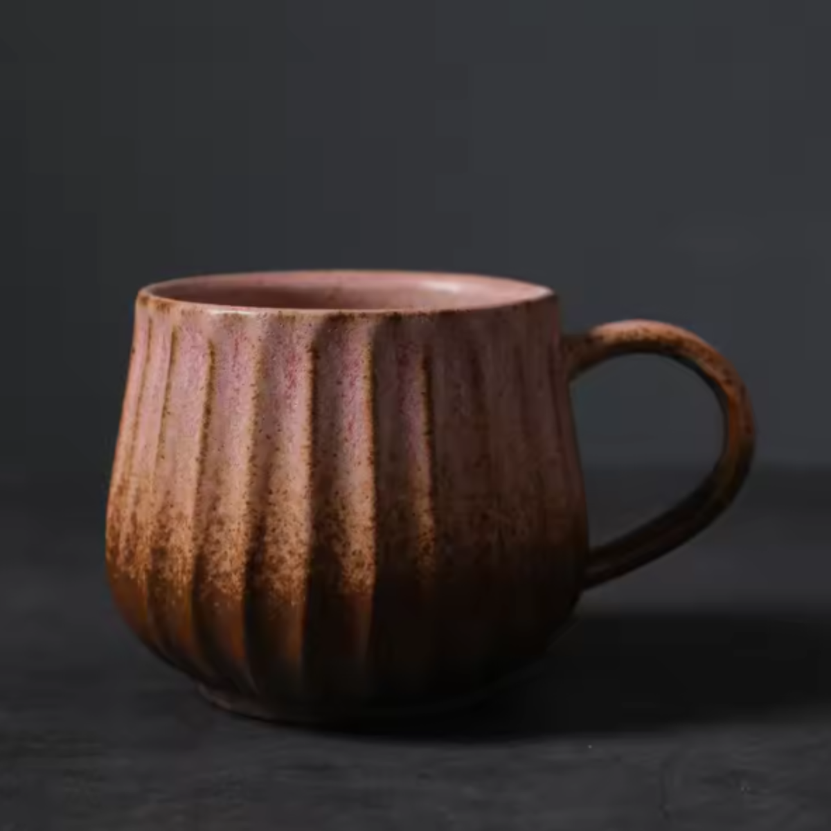 2pcs Handmade Ceramic Coffee Mug Rustic Tea Cup Home Office Drinkware