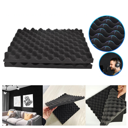 20 Pack Acoustic Foam Wall Panels Studio Soundproof Insulation Tiles