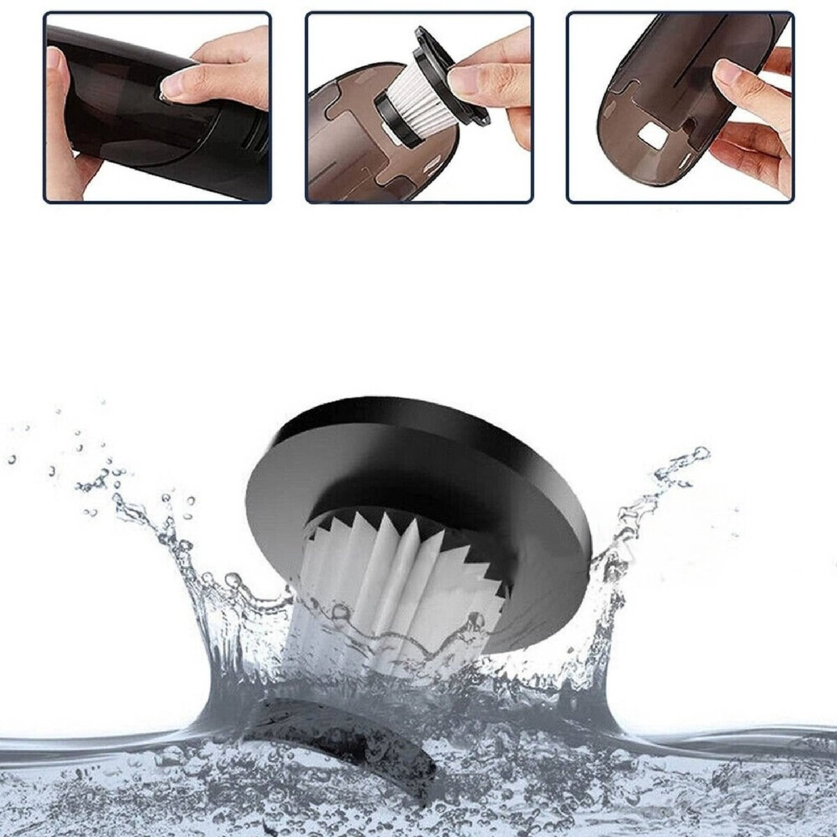 60W Wireless Car Vacuum Cleaner Cordless 7500Pa Handheld Cleaning Tool