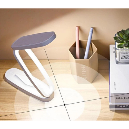 White Foldable Rechargeable LED Desk Lamp Eye Protection Reading Light