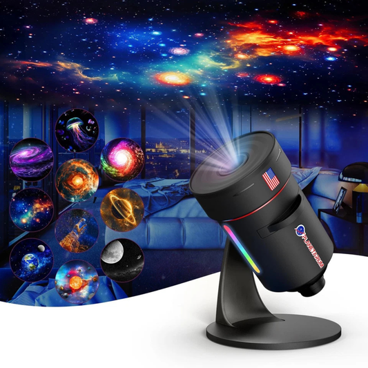 Upgraded Galaxy Star Projector Night Light with Timer Space Planetarium