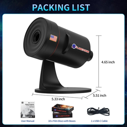 Upgraded Galaxy Star Projector Night Light with Timer Space Planetarium