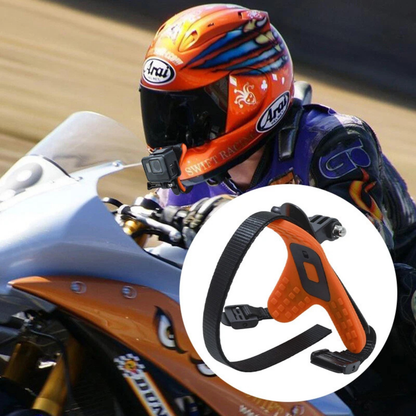 Orange Motorcycle Helmet Chin Mount Holder for GoPro Hero Camera