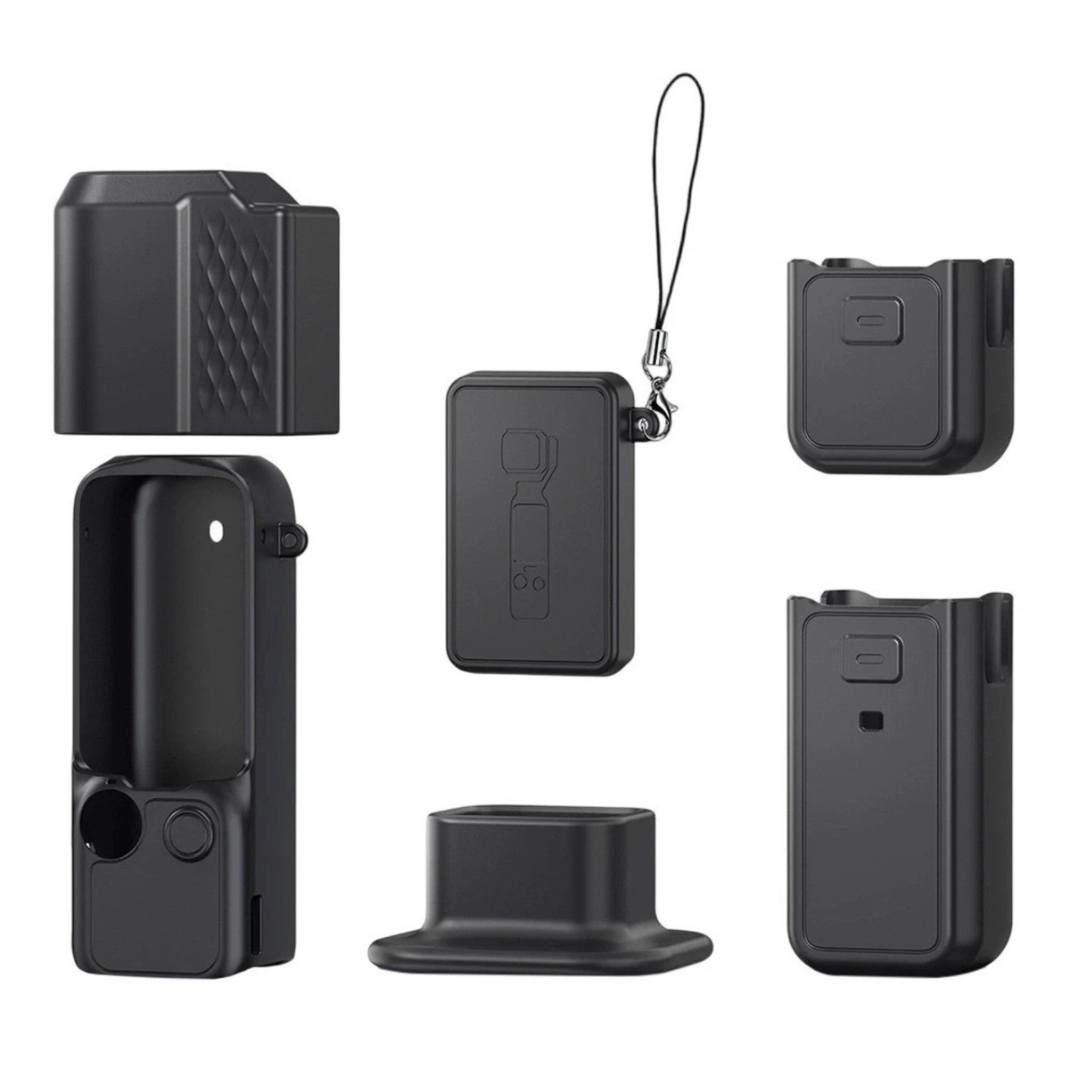 Black Anti-Scratch Protective Cover for DJI Osmo Pocket 4 Camera
