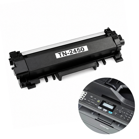 1X TN2450 Compatible Toner Cartridge with Chip for Brother Printer
