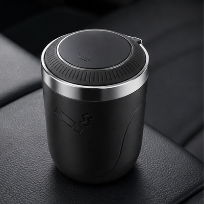 Portable Car Ashtray Blue LED Light Cigarette Holder Auto Vehicle Smoke Bin