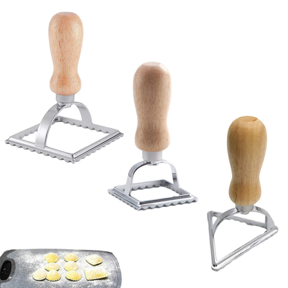 3x Dumpling Mould Set Ravioli Cookie Embossed Pastry Cutter Kitchen
