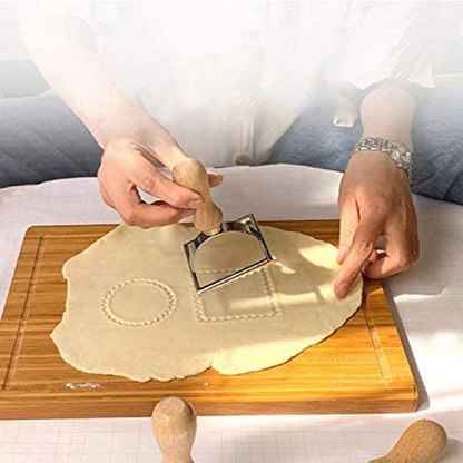 3x Dumpling Mould Set Ravioli Cookie Embossed Pastry Cutter Kitchen