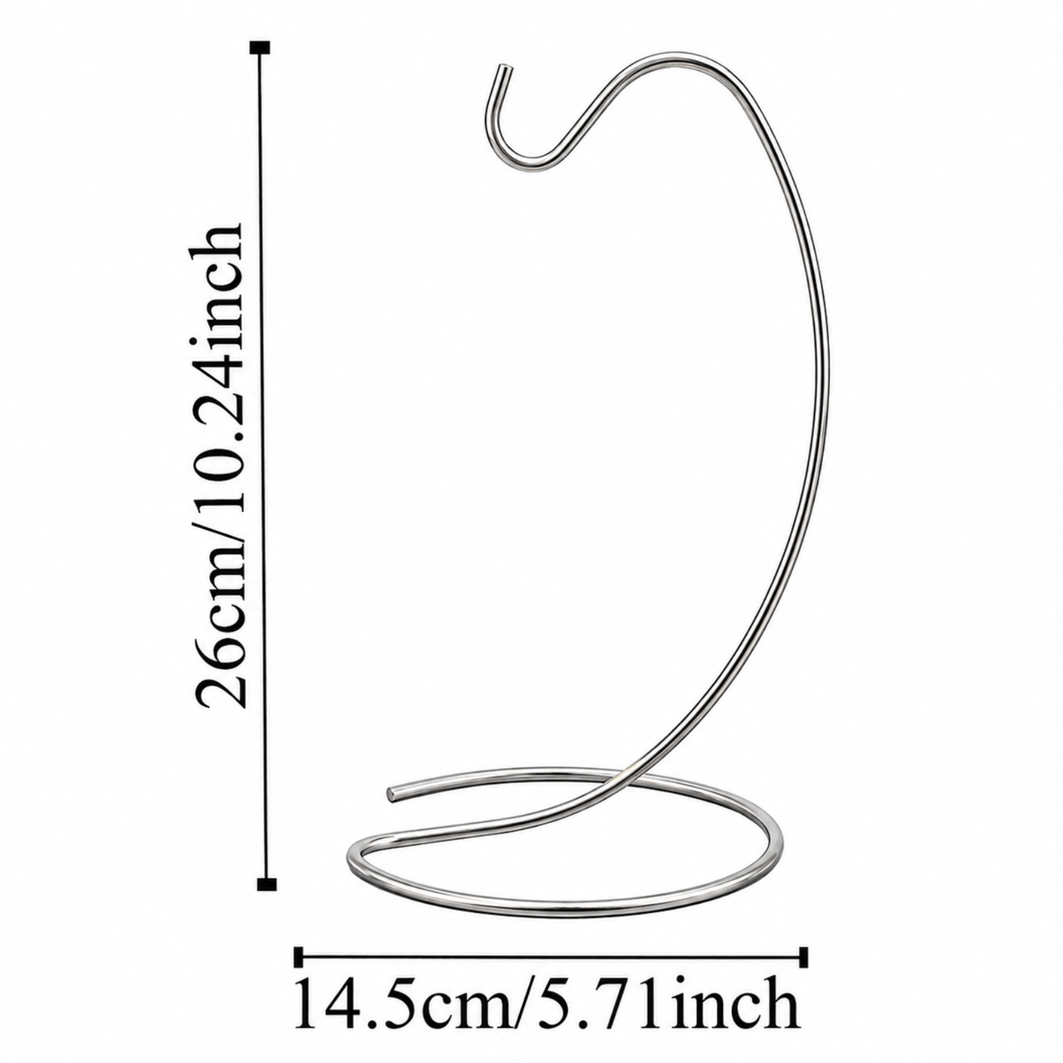 1X Metal Banana Hanger Fruit Rack Hook Stand Kitchen Organizer