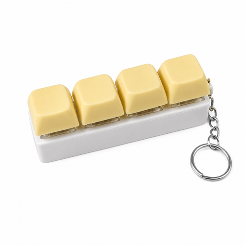 Keyboard Fidget Keychain Clicker Keycap Finger Stress Relief Toy