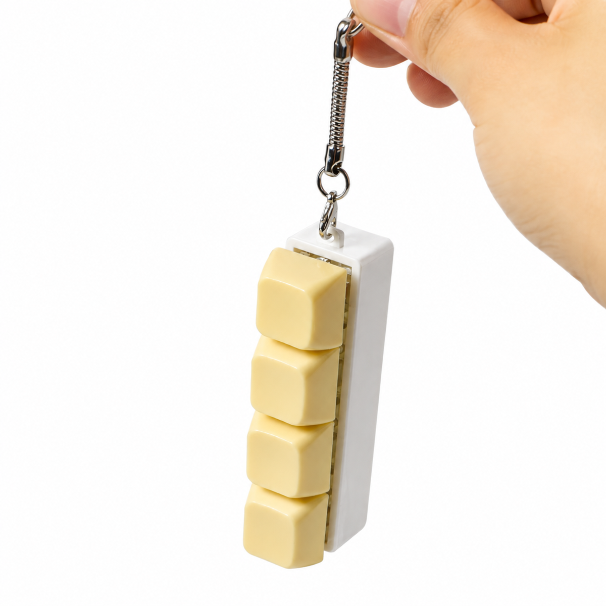 Keyboard Fidget Keychain Clicker Keycap Finger Stress Relief Toy