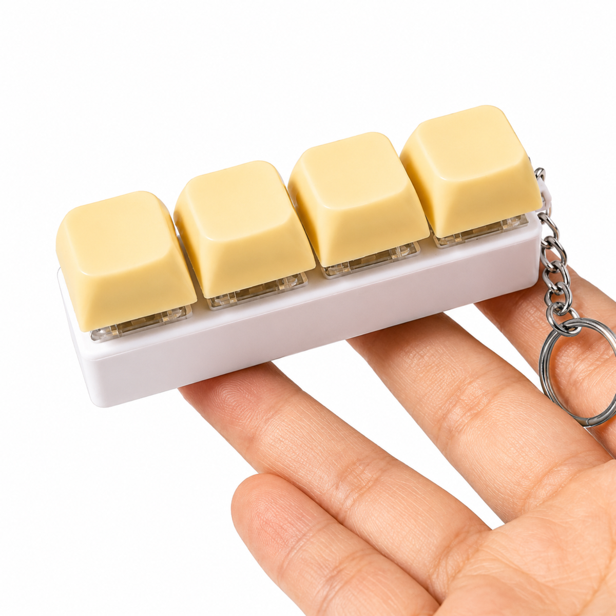 Keyboard Fidget Keychain Clicker Keycap Finger Stress Relief Toy