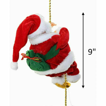 Animated Climbing Santa Christmas Decoration Musical Hanging Toy