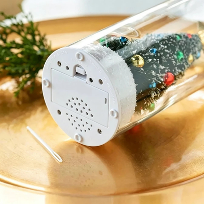 Christmas Tree Message Bottle LED Voice Recording Ornament Gift
