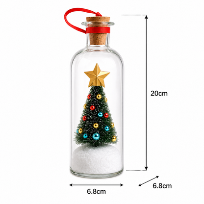 Christmas Tree Message Bottle LED Voice Recording Ornament Gift