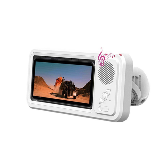 Waterproof Bluetooth Shower Phone Holder Speaker Touch Screen