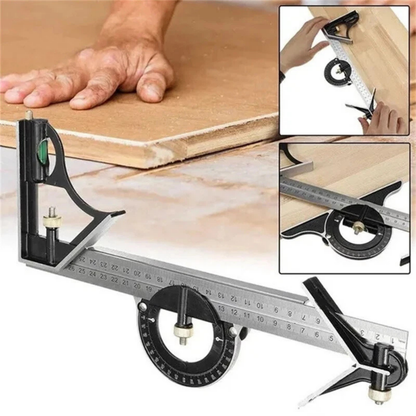 3n1 Adjustable Square Angle Ruler Set Combination Measuring Tool