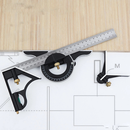 3n1 Adjustable Square Angle Ruler Set Combination Measuring Tool
