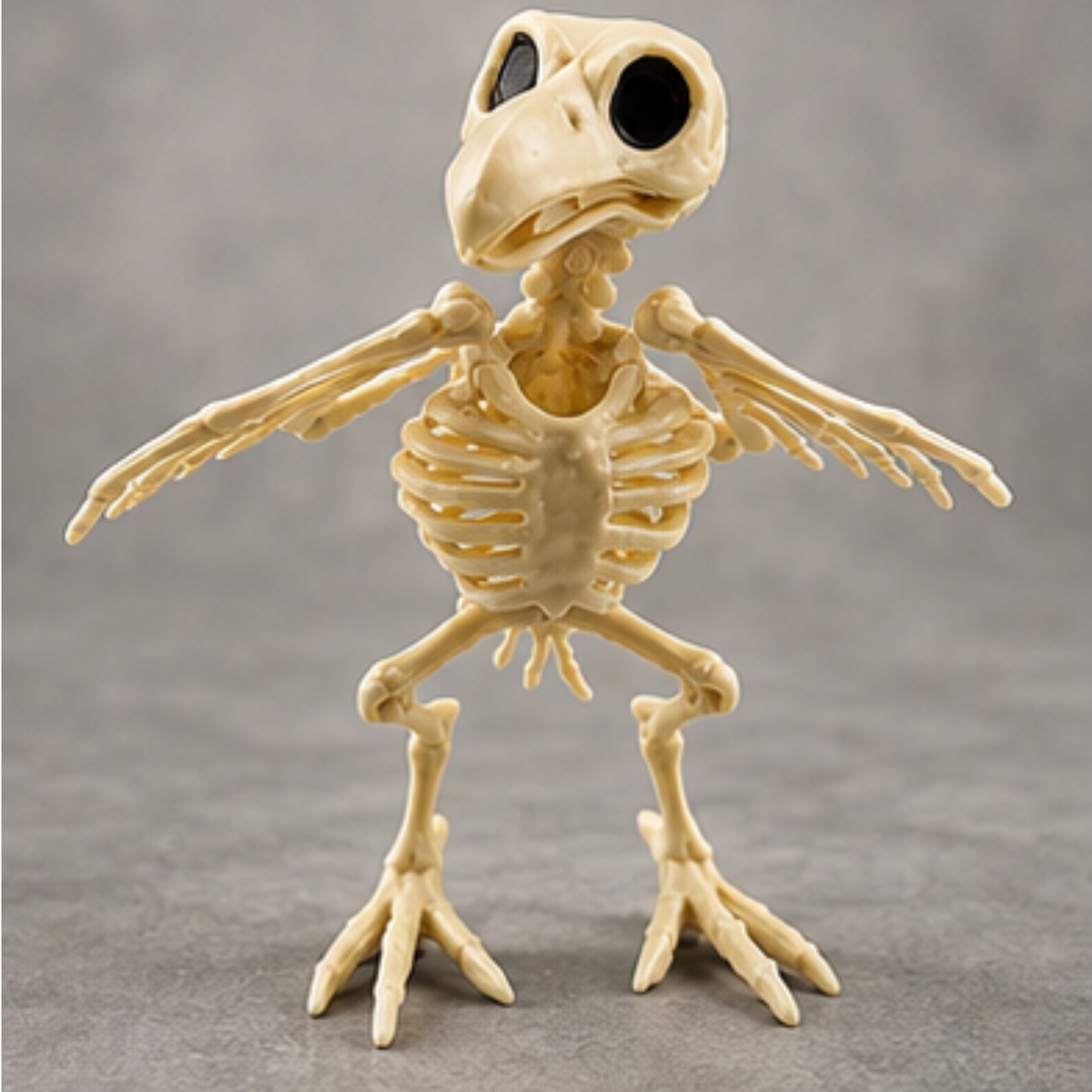 Crow Skeleton Animal Fake Bird Halloween Decoration Scary Model Prop