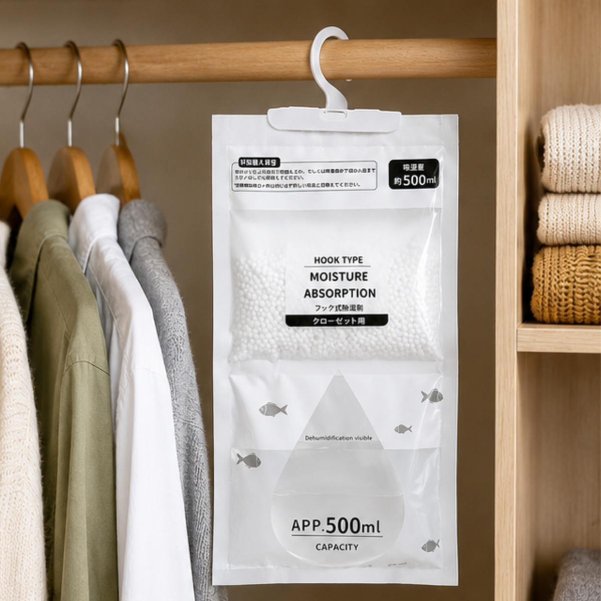 10x Dehumidifier Bags Moisture Absorber Hanging Closet Damp Removal