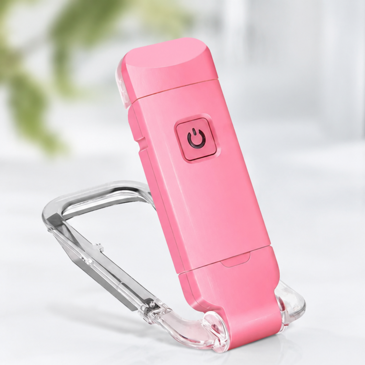 Pink 3 Colour LED Book Reading Light Clip On Rechargeable Night Lamp