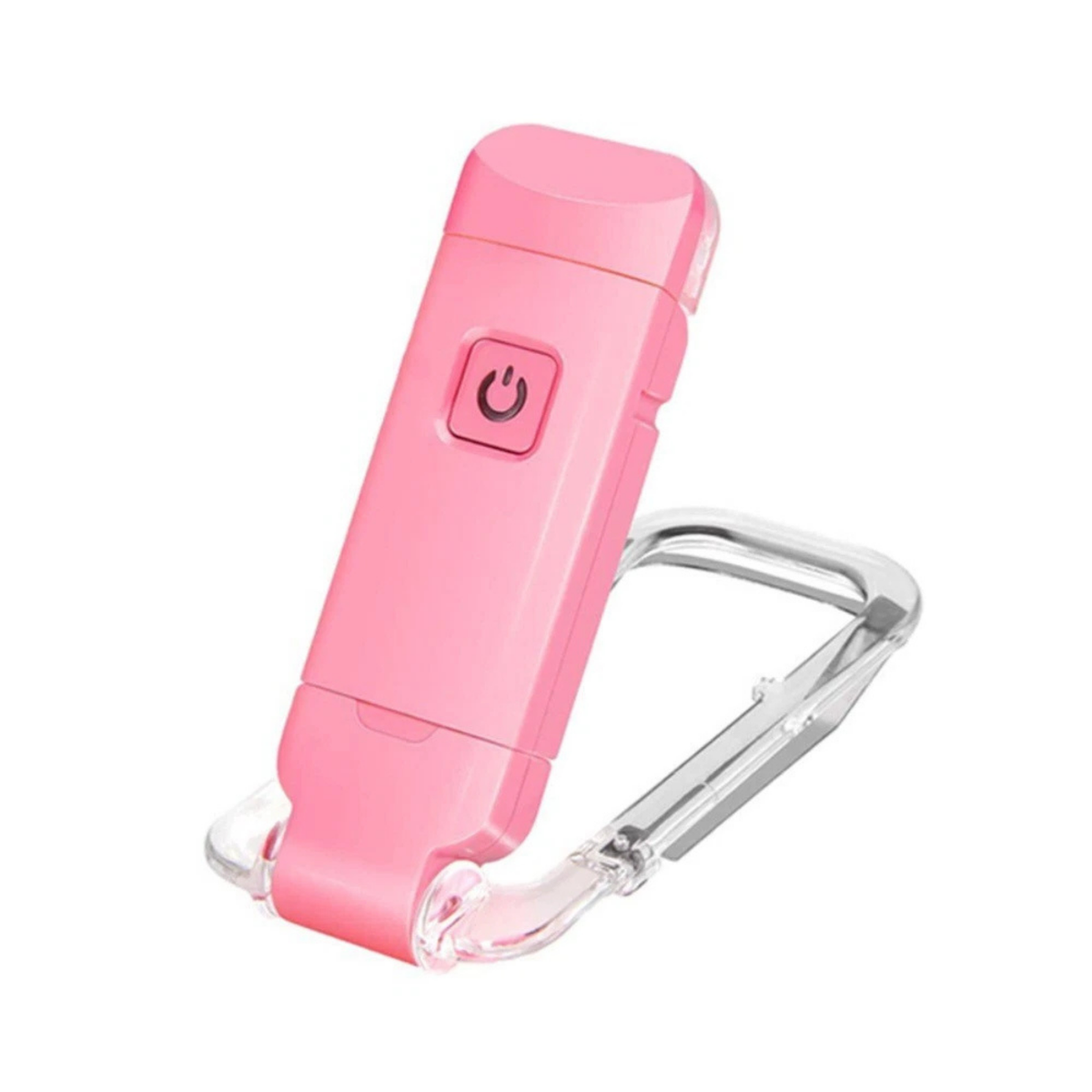 Pink 3 Colour LED Book Reading Light Clip On Rechargeable Night Lamp