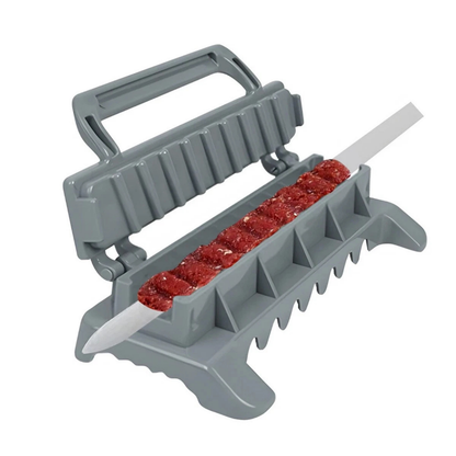 Portable Folding Kebab Skewer Maker BBQ Meat Kabob Press Outdoor Tool