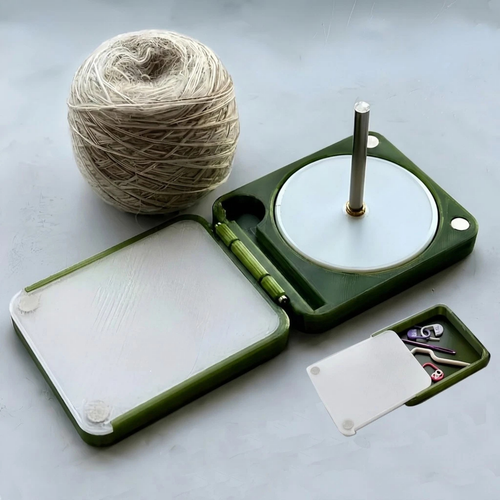 Portable Rotating Yarn Holder Winder for Crochet Knitting Model A