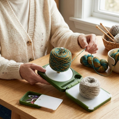Portable Rotating Yarn Holder Winder for Crochet Knitting Model A