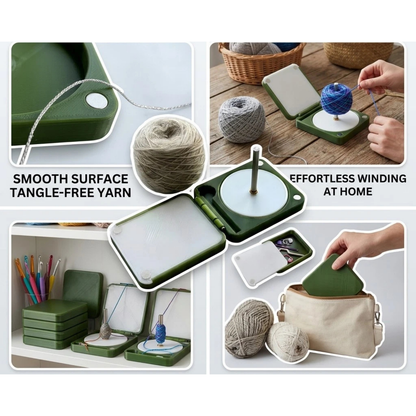 Portable Rotating Yarn Holder Winder for Crochet Knitting Model A