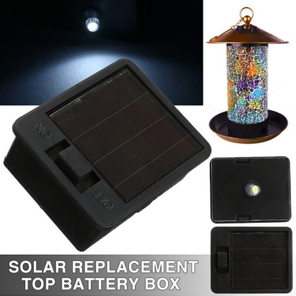 Solar Lantern Replacement Top LED Battery Box Outdoor Garden Light