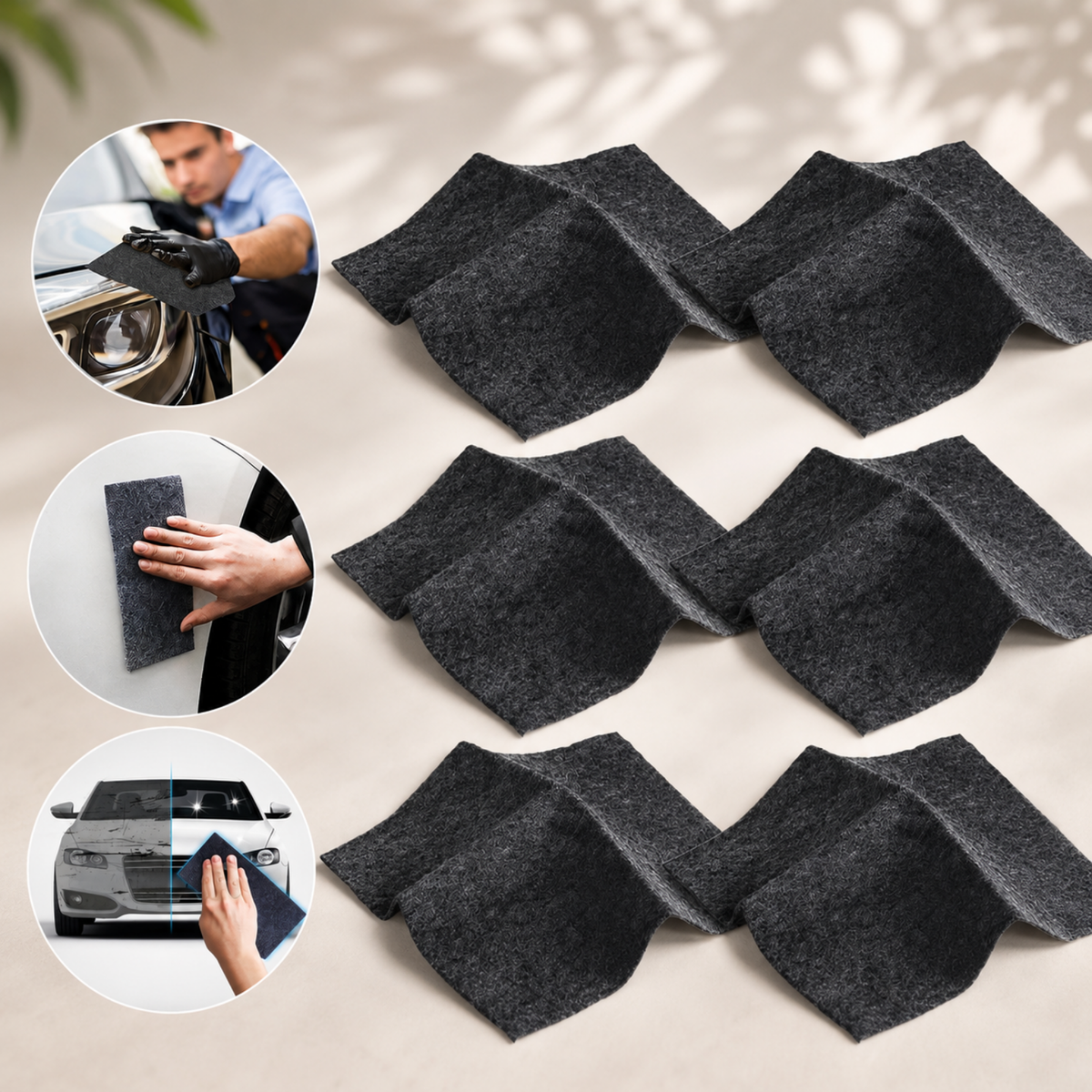 Nano Sparkle Car Scratch Remover Cloth Paint Polishing Repair 6 Pack