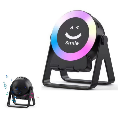 Wireless Induction Bluetooth Speaker RGB Light Stereo Phone Stand