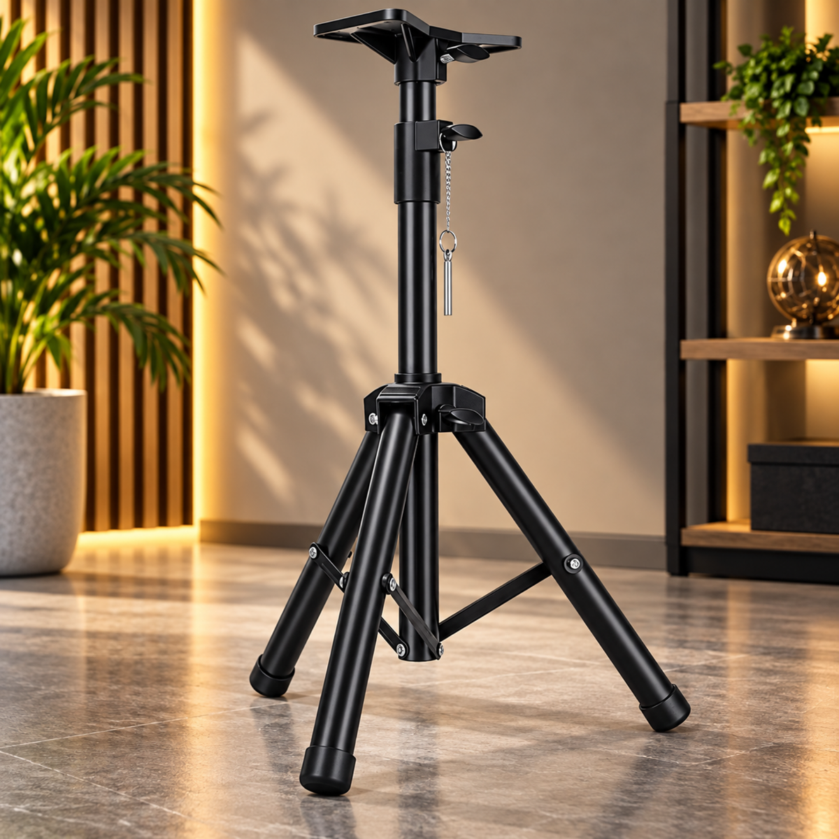 Adjustable Speaker Stand Tripod 0.6-1.2M Heavy Duty Audio Stands Holder Kit