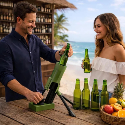Automatic Beer Bottle Mortar Opener Cap Launcher Push Down Bottle Tool Sets