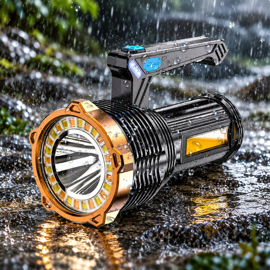 2200000LM USB-C Rechargeable LED Flashlight High Powered Torch Outdoor Light