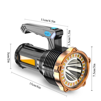 2200000LM USB-C Rechargeable LED Flashlight High Powered Torch Outdoor Light