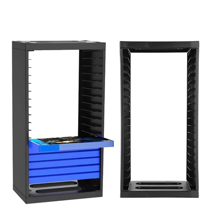 CD Storage Rack Holds 18 Cases Sturdy Organiser for Home Office Storage Box