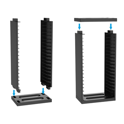 CD Storage Rack Holds 18 Cases Sturdy Organiser for Home Office Storage Box