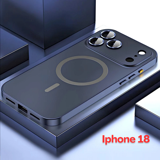 Titanium Blue iPhone 18 Aluminium Magnetic MagSafe Case Shockproof Cover