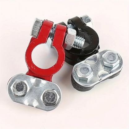 2X 6V 12V Battery Terminal Connectors Positive Negative Car Battery Set Kit