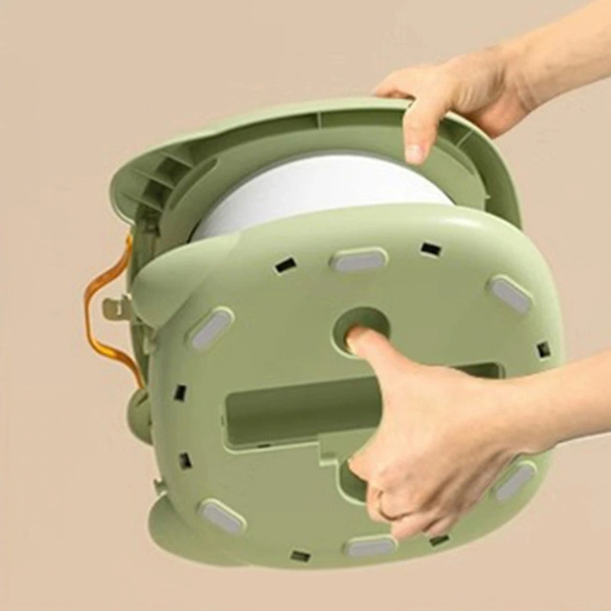 Portable Folding Potty Seat Toddler Green Toilet with 75 Disposable Bags Kit