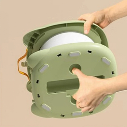 Portable Folding Potty Seat Toddler Green Toilet with 75 Disposable Bags Kit