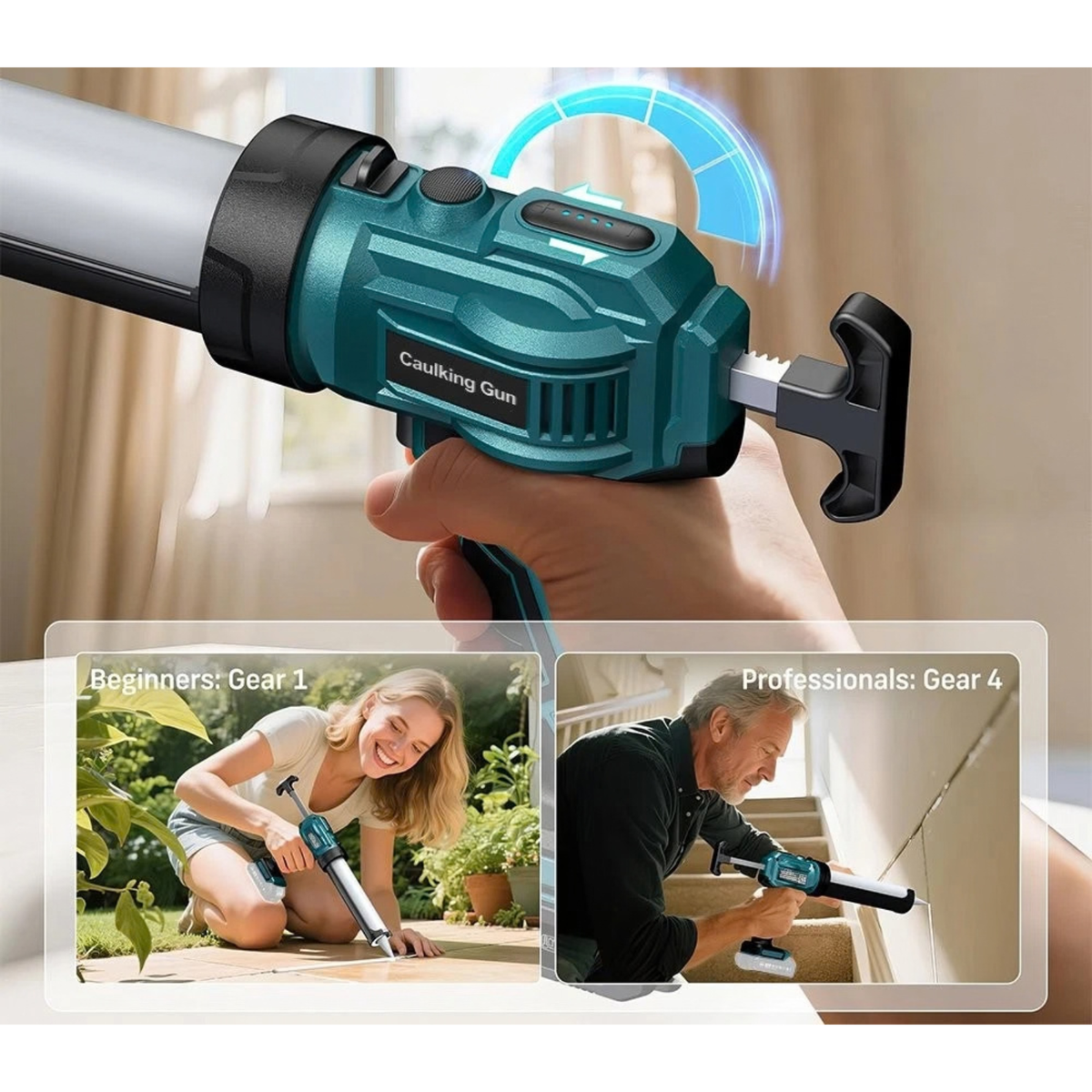 Cordless Electric Caulking Gun Makita Sealant Tool Cartridge Applicator