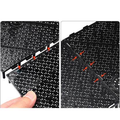 10x Black Aquarium Under Gravel Filter Plates PVC Fish Tank Filter System